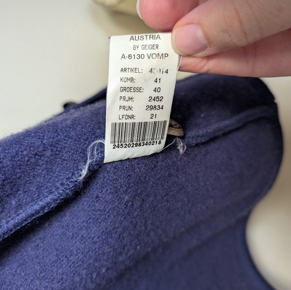 Geiger Collection Austrian Boiled Wool Jacket | Navy | Size 40 (L) - Picture 2 of 6